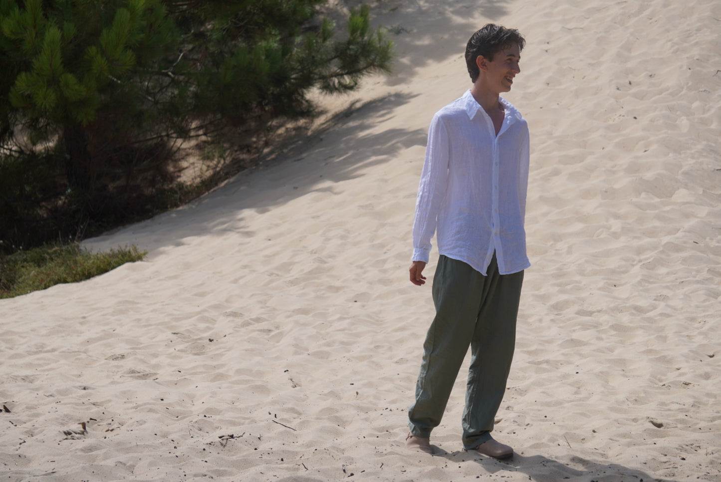 Pantalon 100% lin